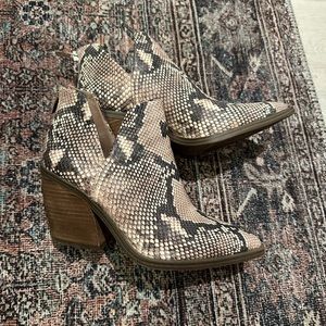 Vince Camuto Snake Booties